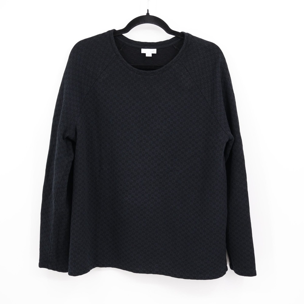 J. Jill Sweatshirt Women L Black Streetwear Athletic Normcore Technical Gorpcore